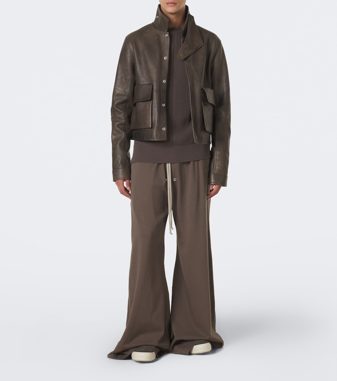 Rick Owens - DRKSHDW suede-trimmed slip-on shoes