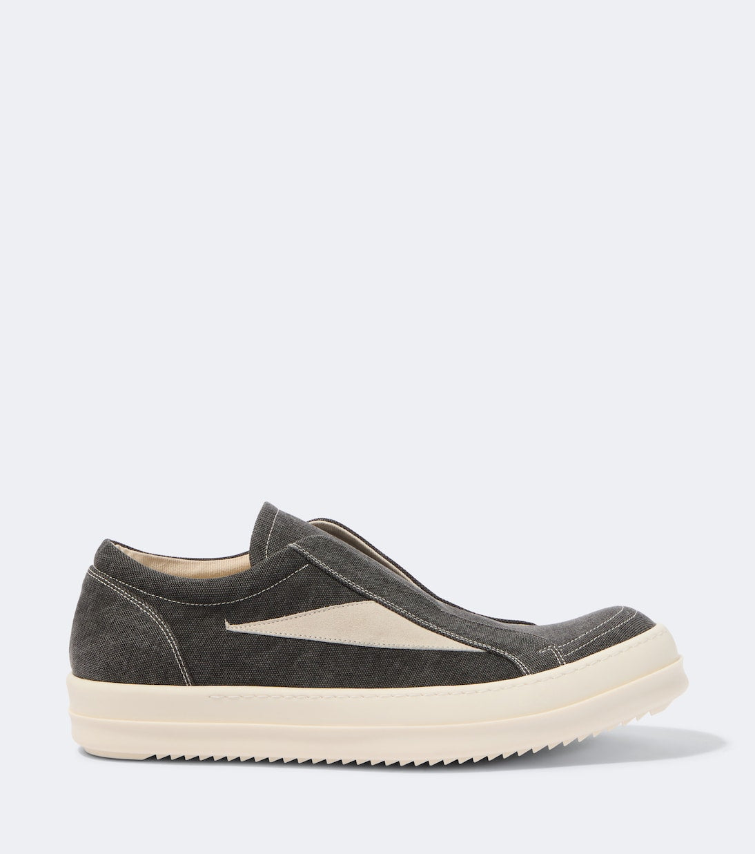 Rick Owens - DRKSHDW suede-trimmed slip-on shoes
