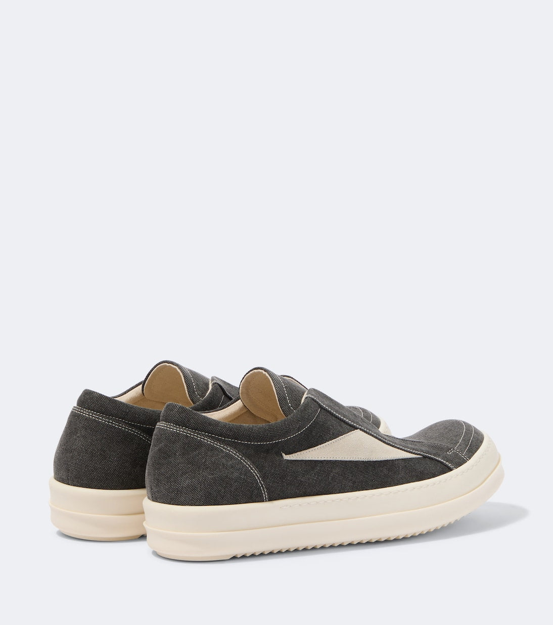 Rick Owens - DRKSHDW suede-trimmed slip-on shoes