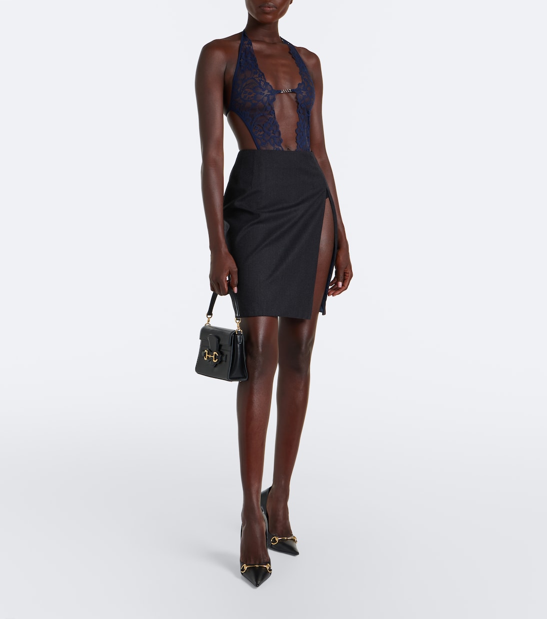 Gucci - Lace cutout bodysuit