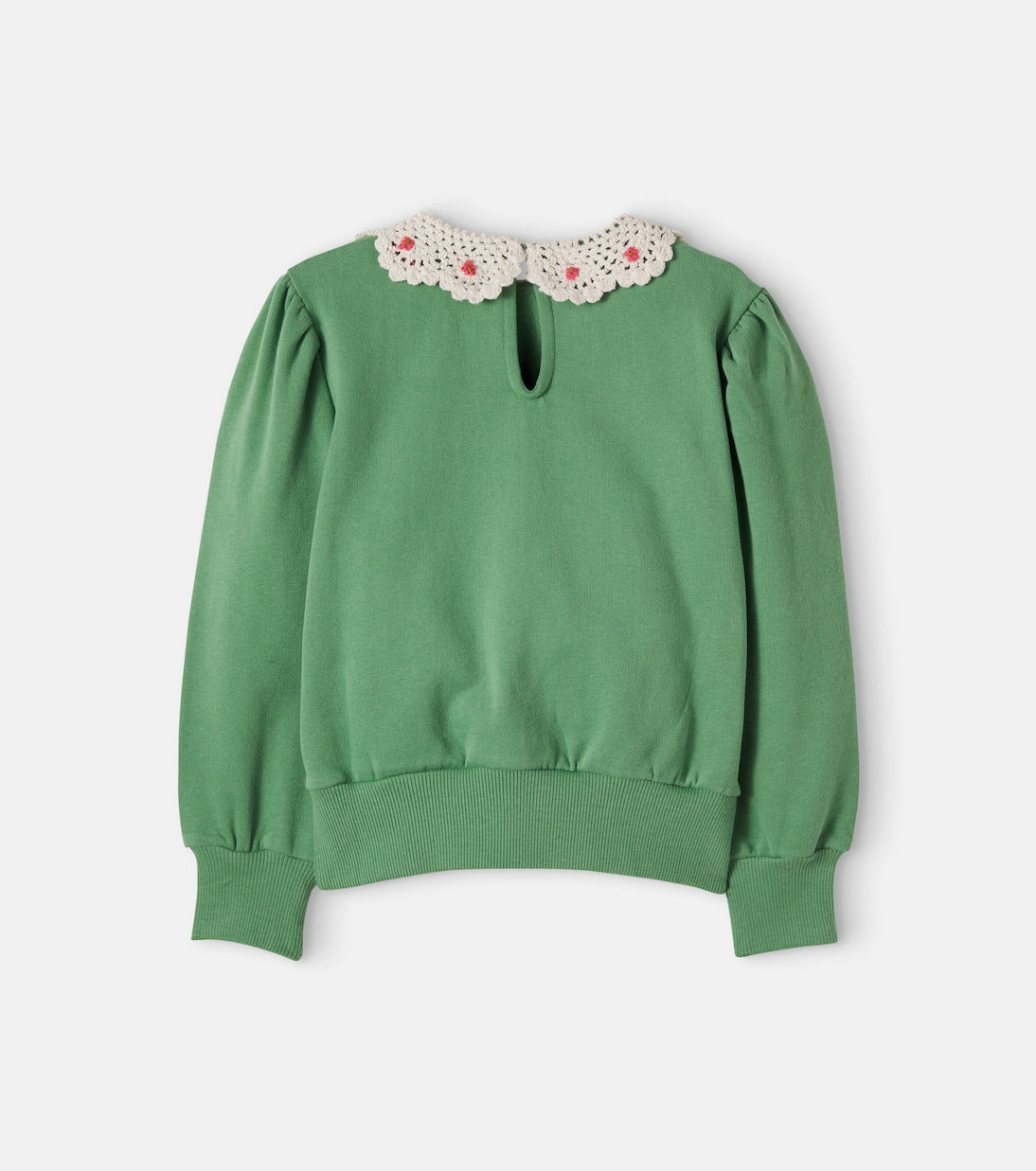 Emile et Ida - Crochet-trimmed cotton jersey sweatshirt