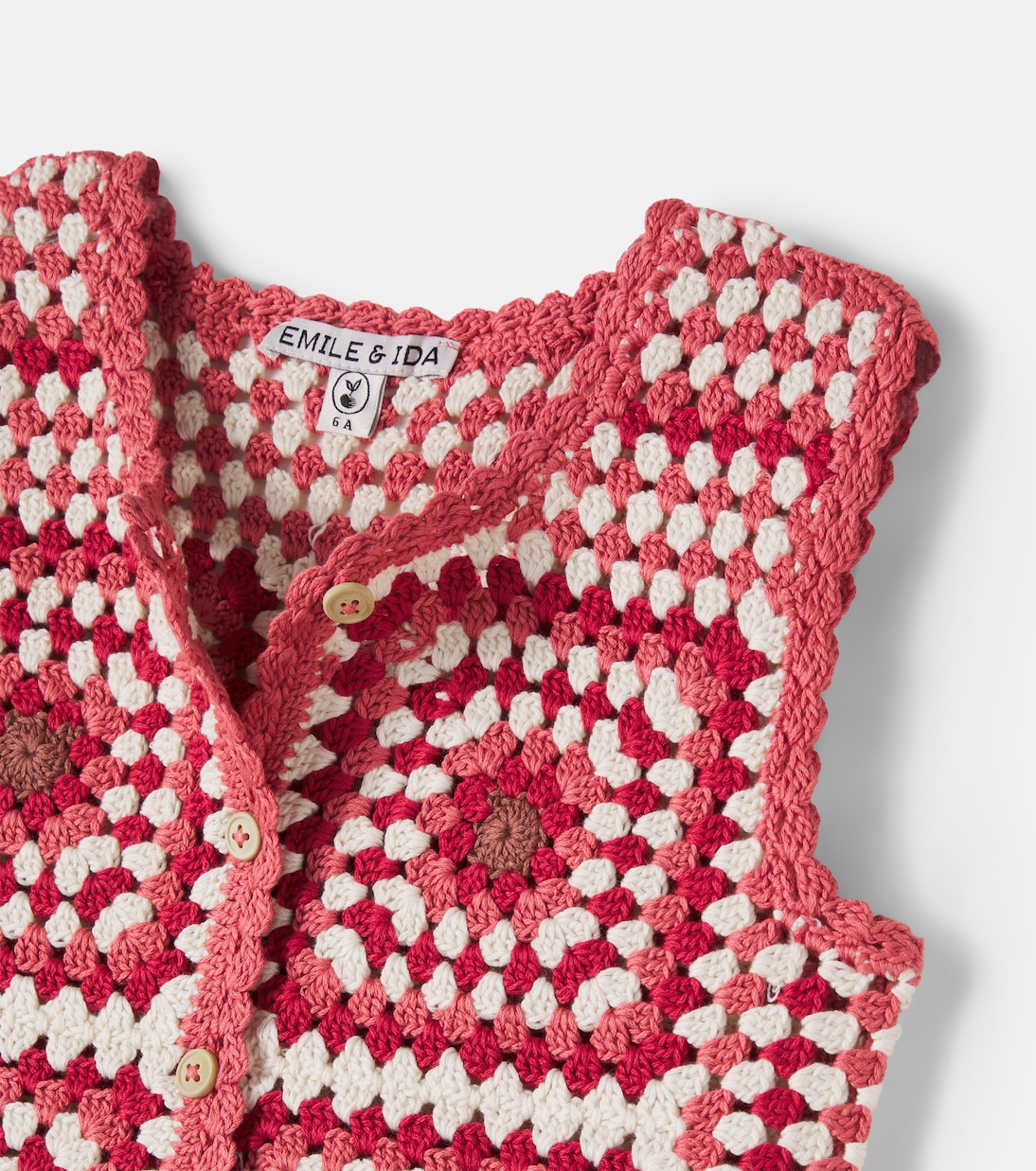 Emile et Ida - Crochet cotton vest