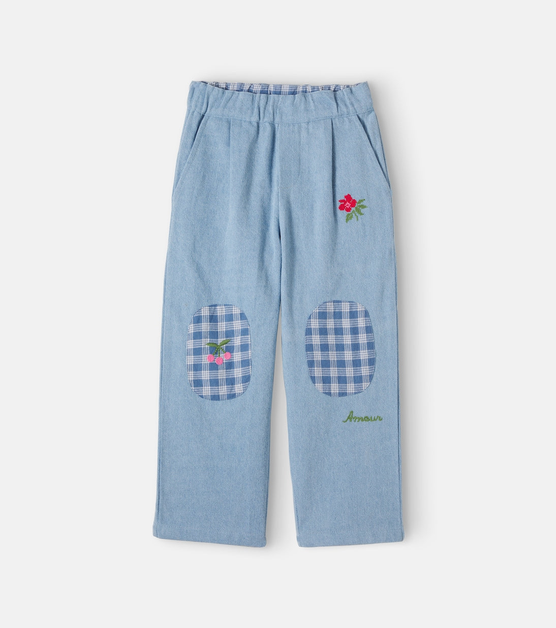 Emile et Ida - Floral embroidered jeans