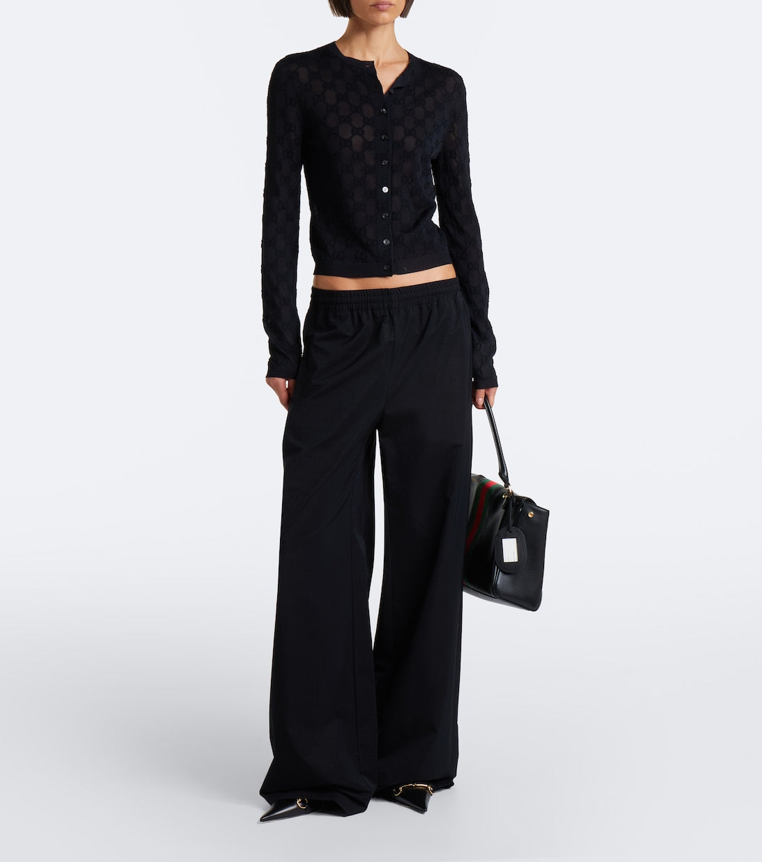 Gucci - Technical twill wide-leg pants