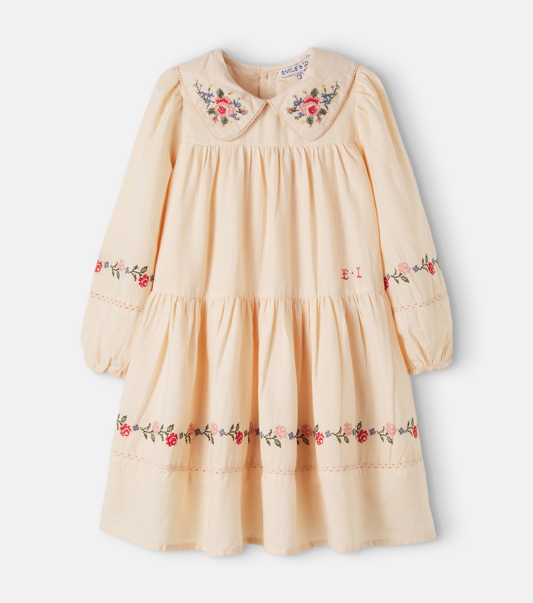Emile et Ida - Floral embroidered cotton dress