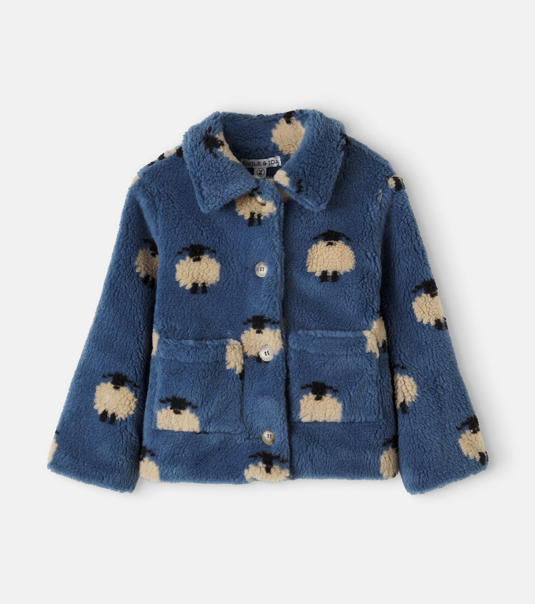 Emile et Ida - Printed teddy jacket