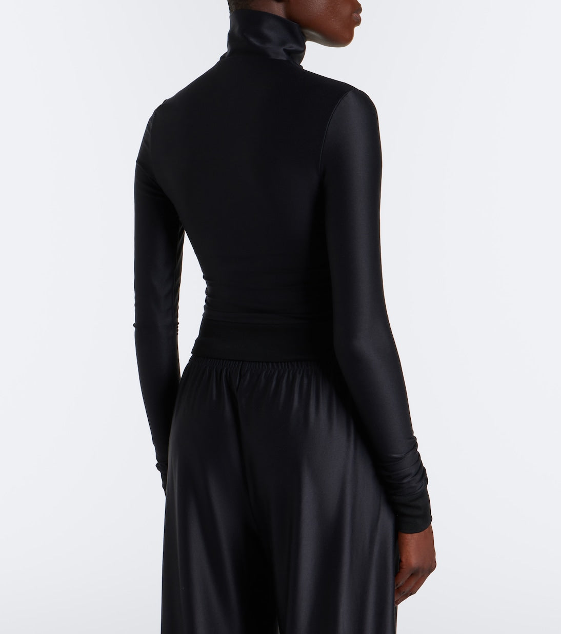 Gucci - Silk-blend zip-up top
