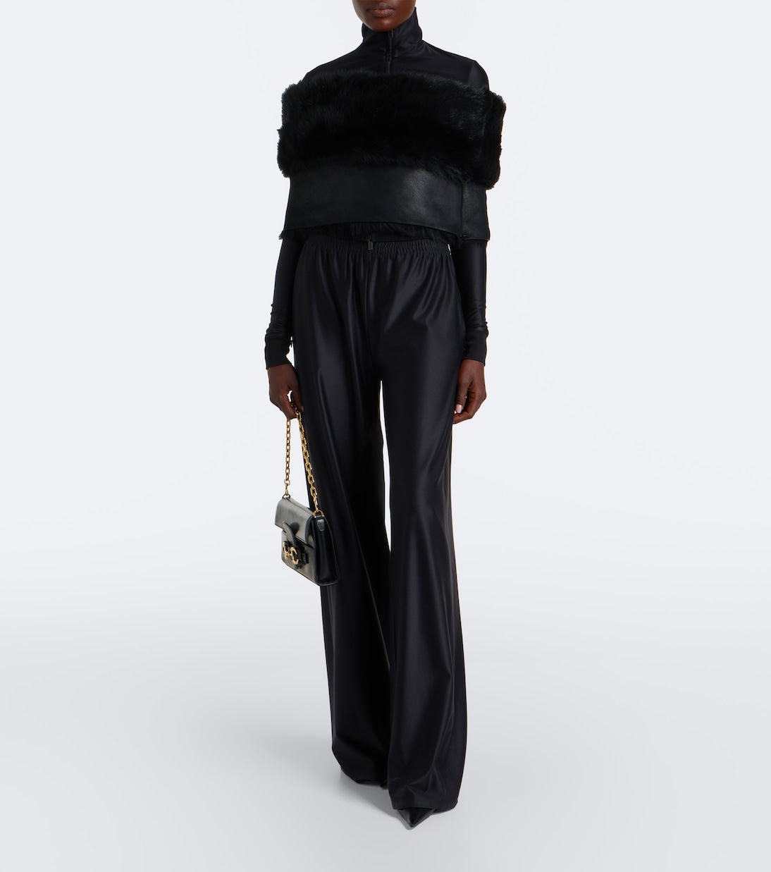 Gucci - Silk-blend zip-up top