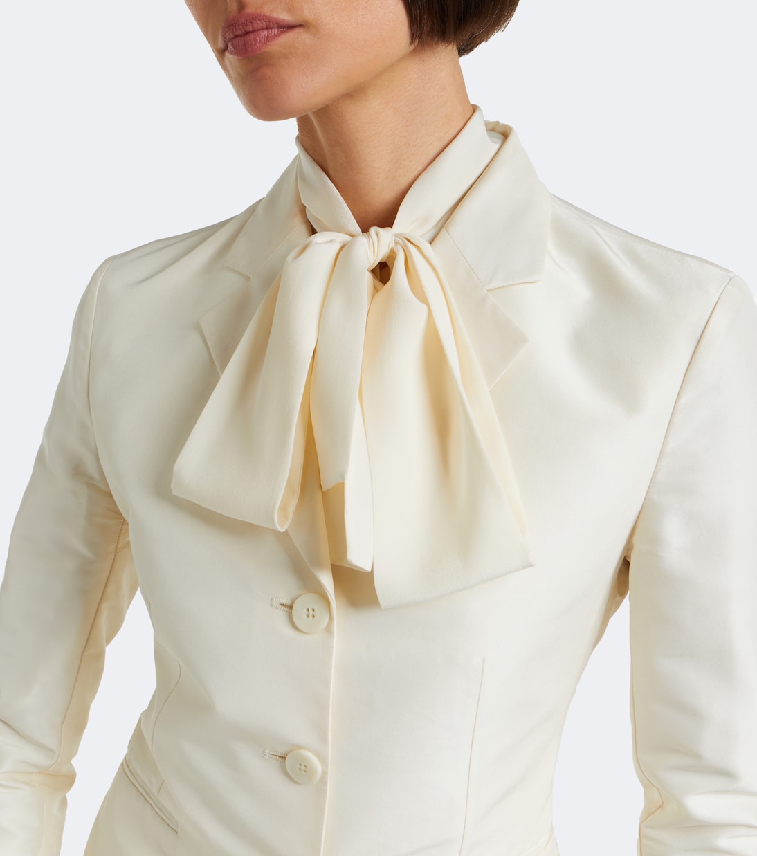 Gucci - Single-breasted silk faille blazer