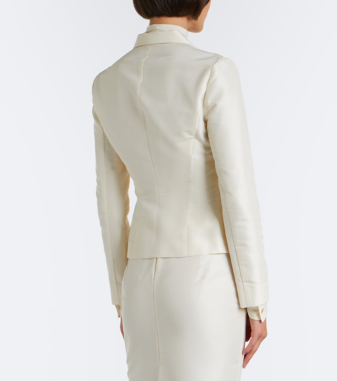 Gucci - Single-breasted silk faille blazer