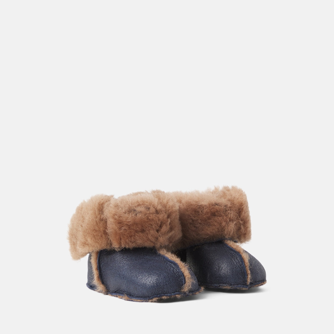 Pom d'Api - Baby shearling-lined leather booties
