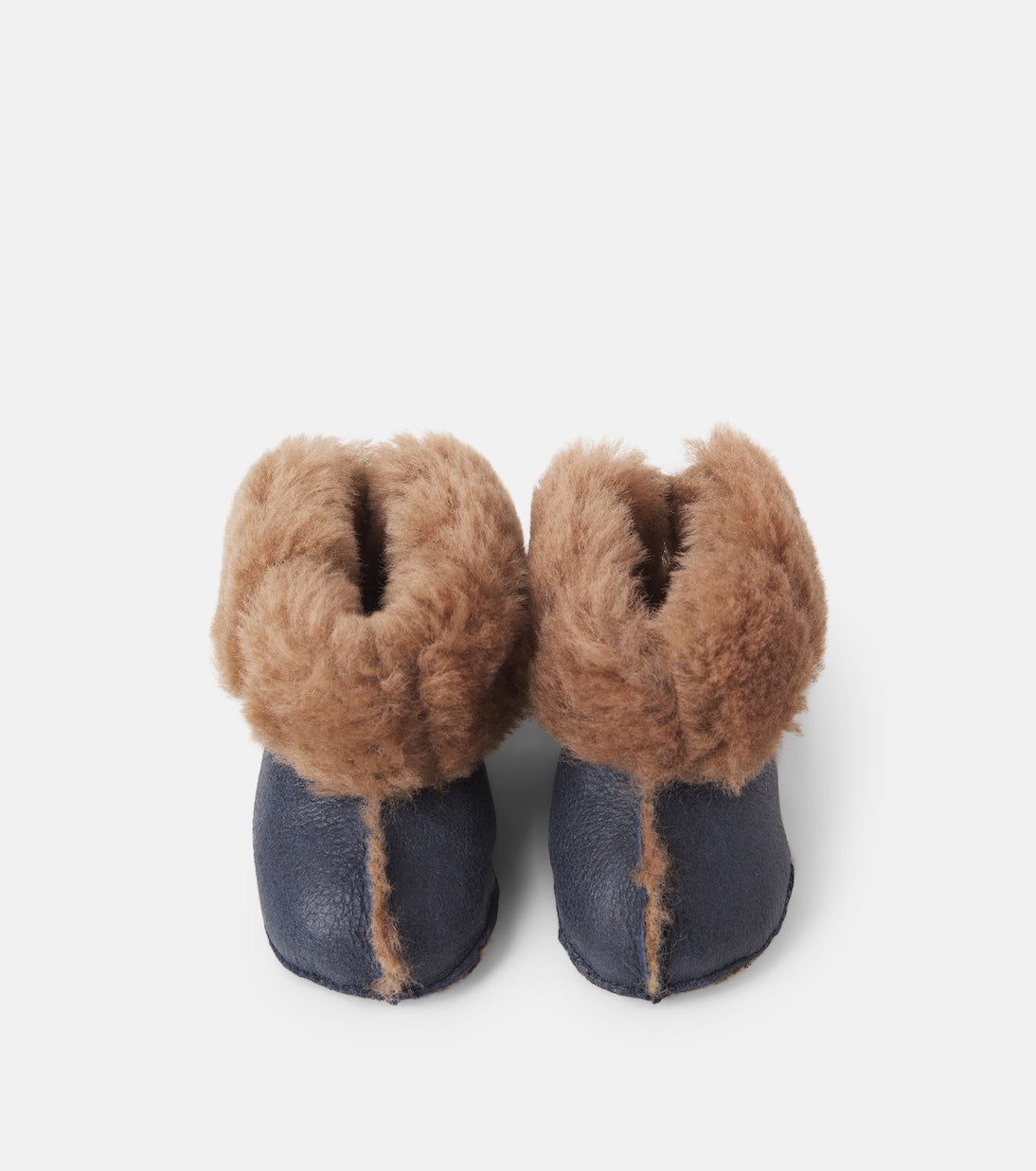 Pom d'Api - Baby shearling-lined leather booties