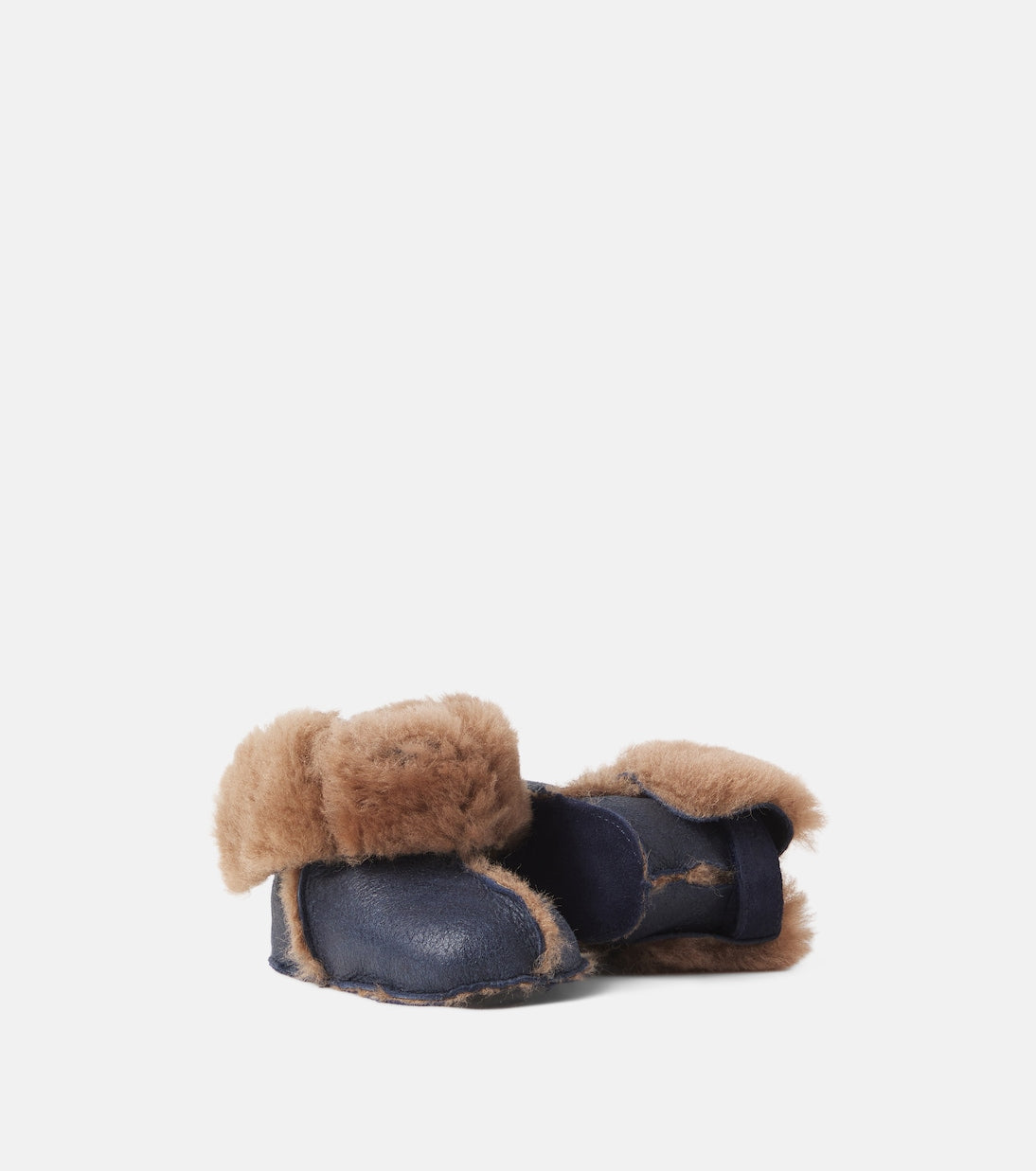 Pom d'Api - Baby shearling-lined leather booties