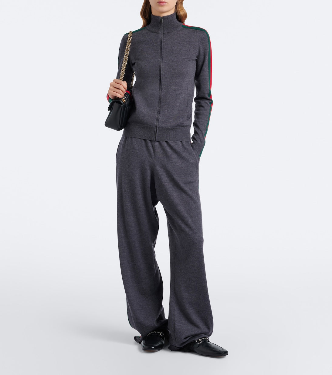 Gucci - Wool-blend wide-leg pants