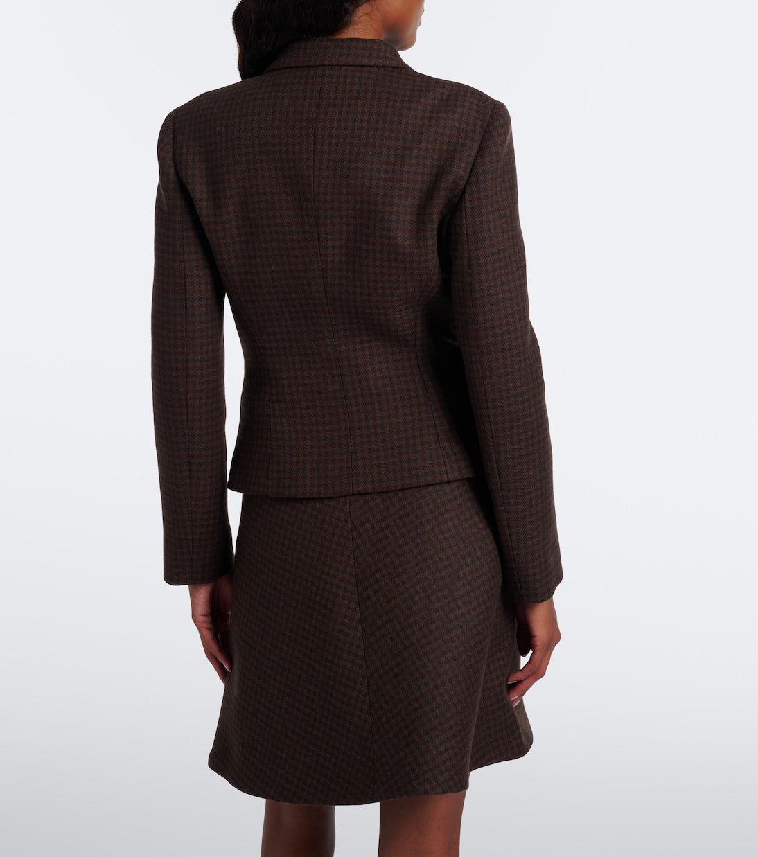 Gucci - Houndstooth wool-blend blazer