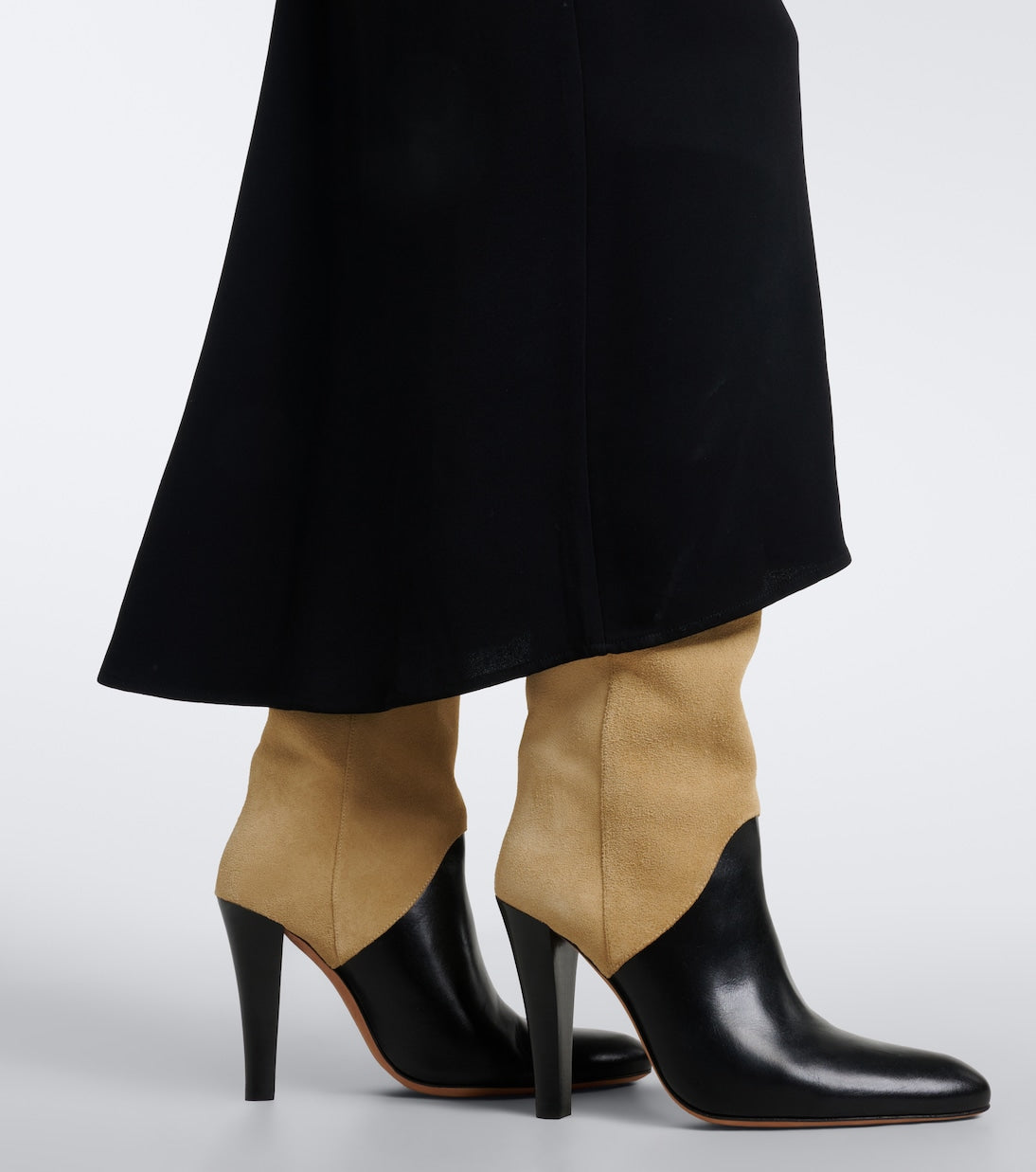 JUDE - Edita leather and suede knee-high boots