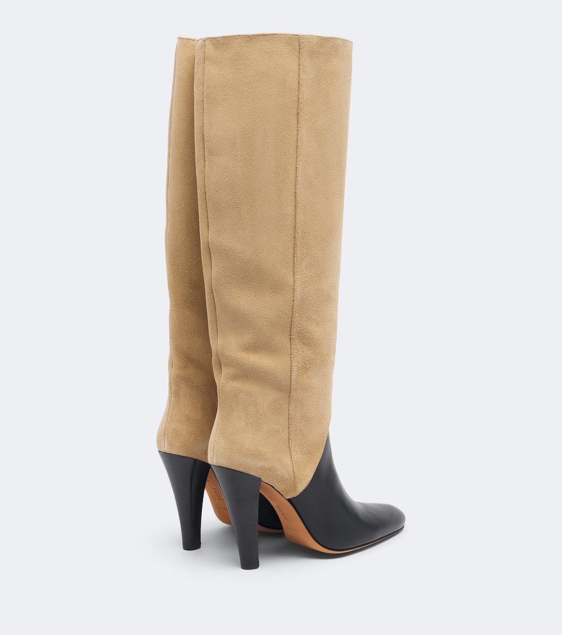 JUDE - Edita leather and suede knee-high boots