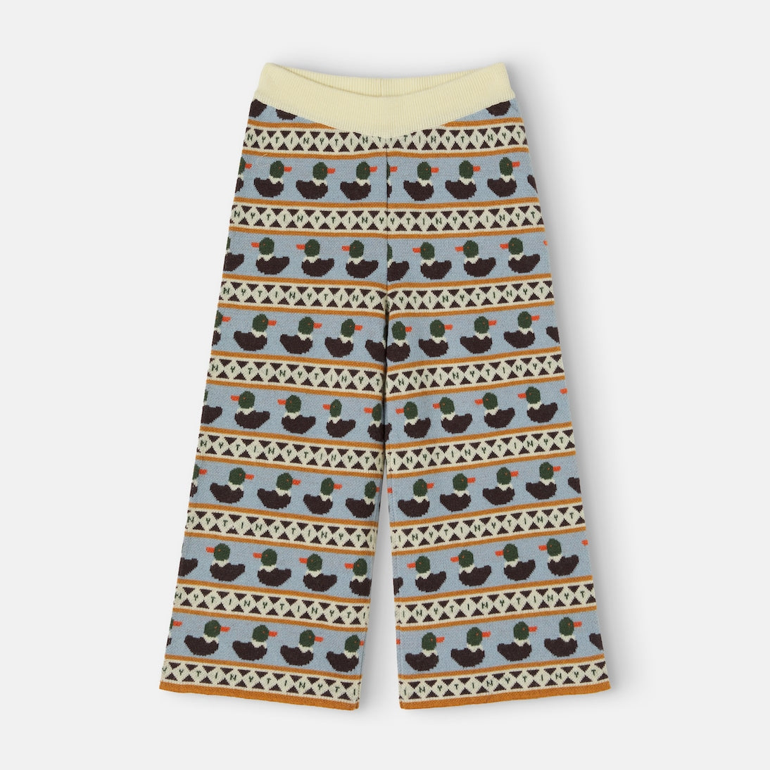 Tinycottons - Intarsia knitted wool-blend pants