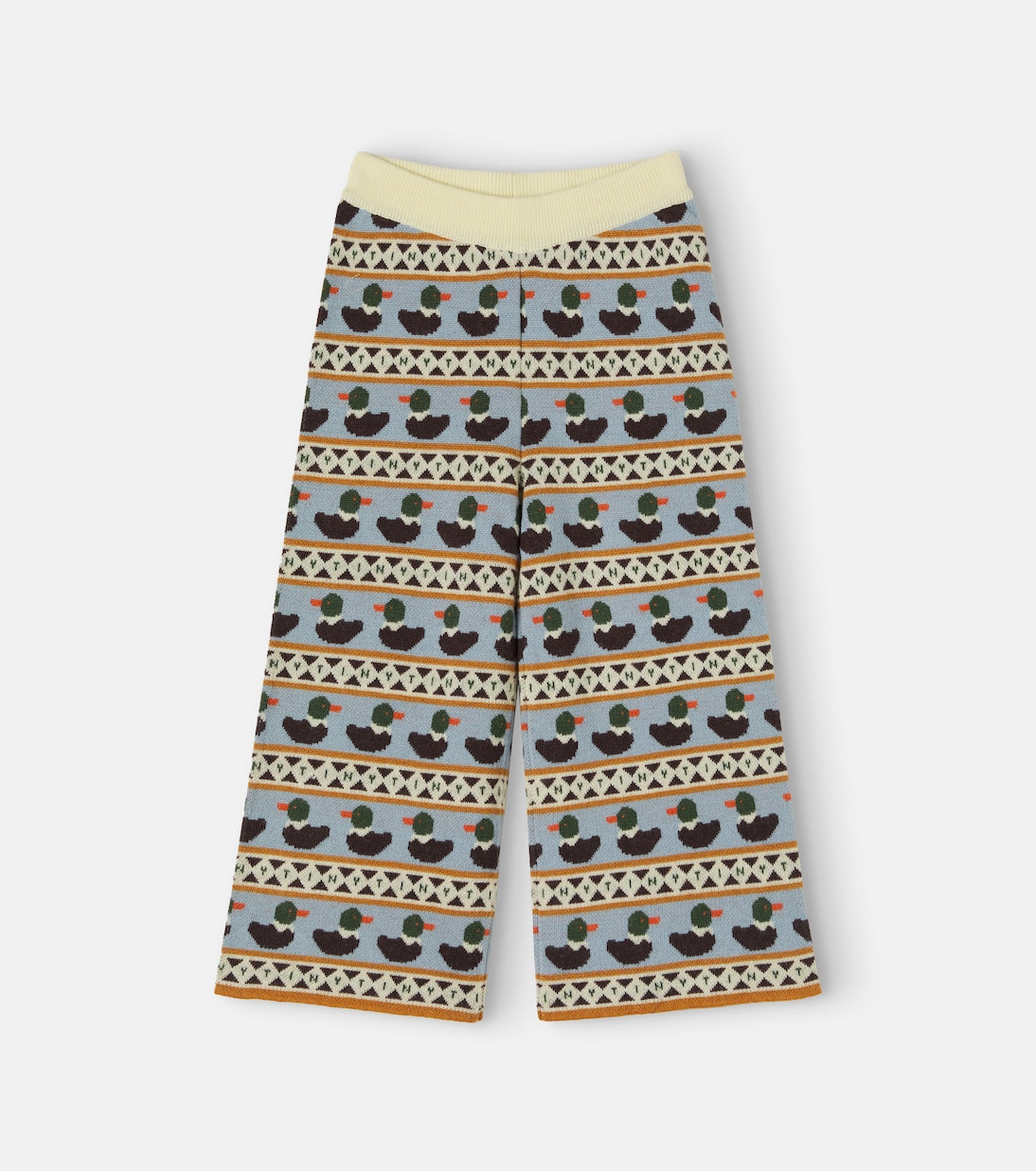 Tinycottons - Intarsia knitted wool-blend pants