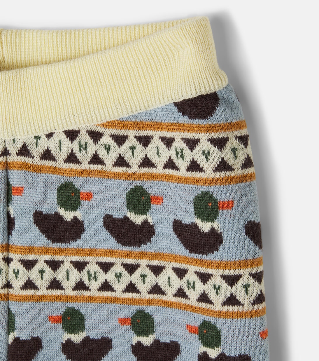 Tinycottons - Intarsia knitted wool-blend pants