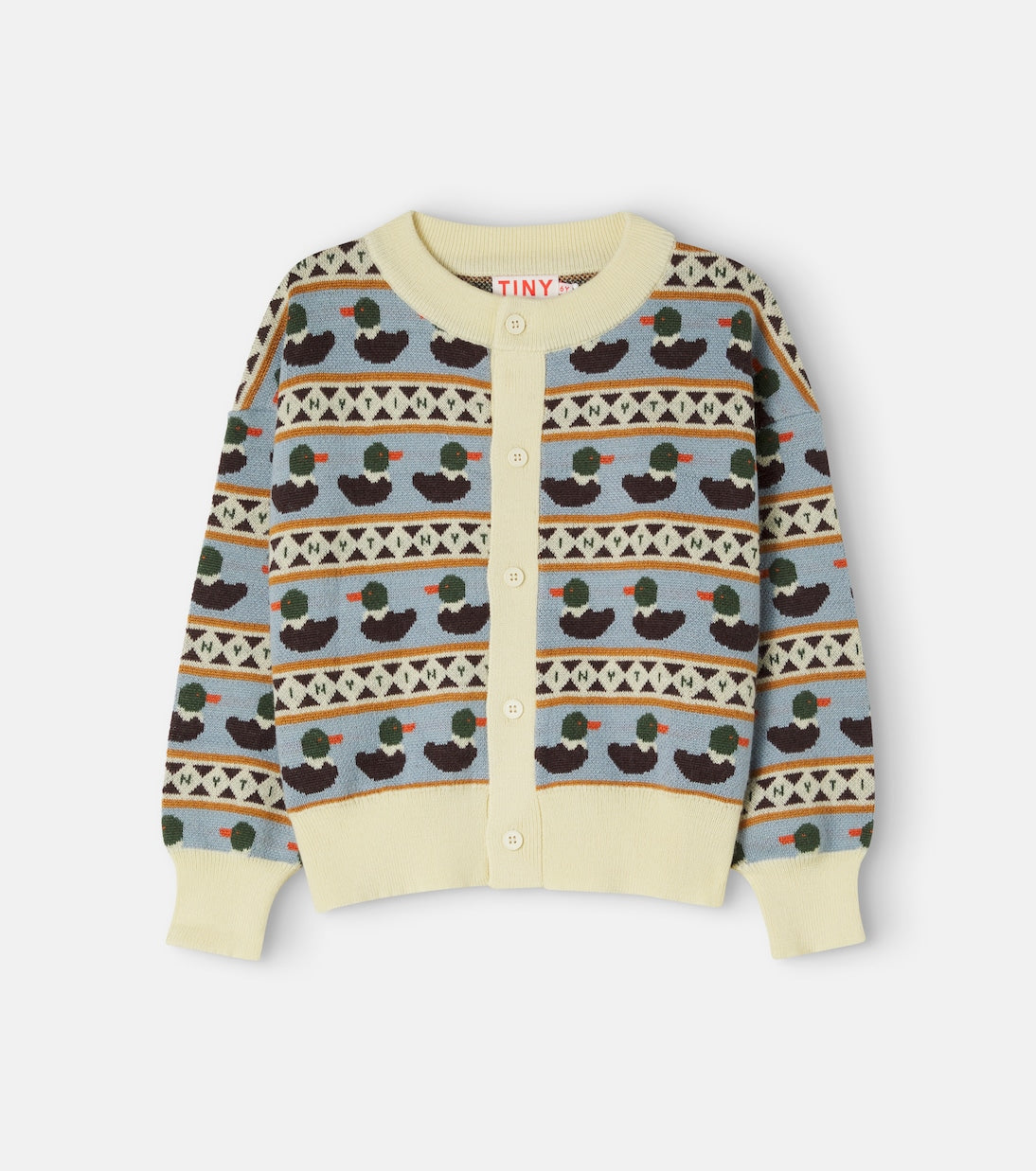 Tinycottons - Intarsia wool-blend cardigan