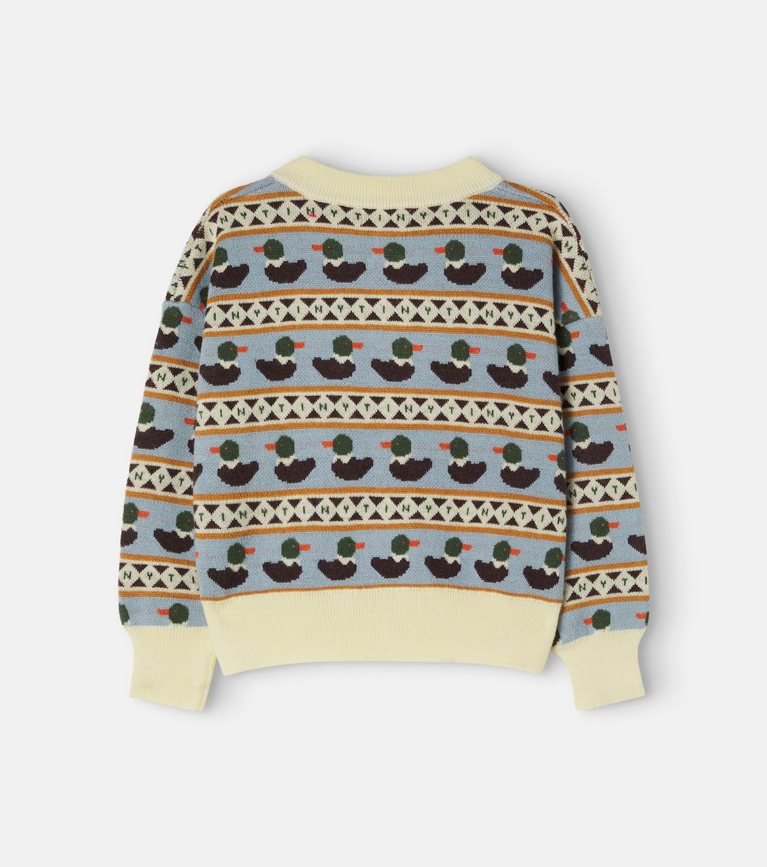 Tinycottons - Intarsia wool-blend cardigan