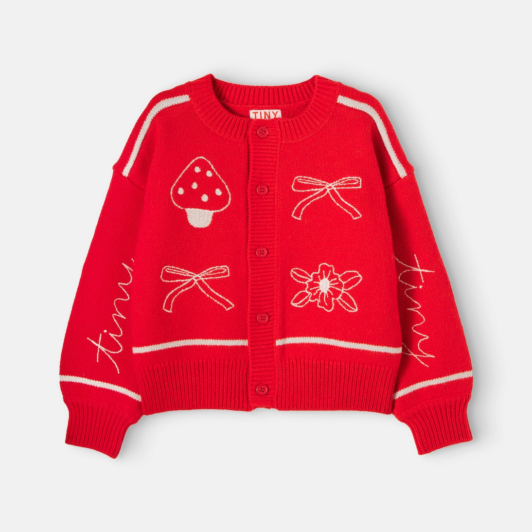 Tinycottons - Embroidered wool cardigan