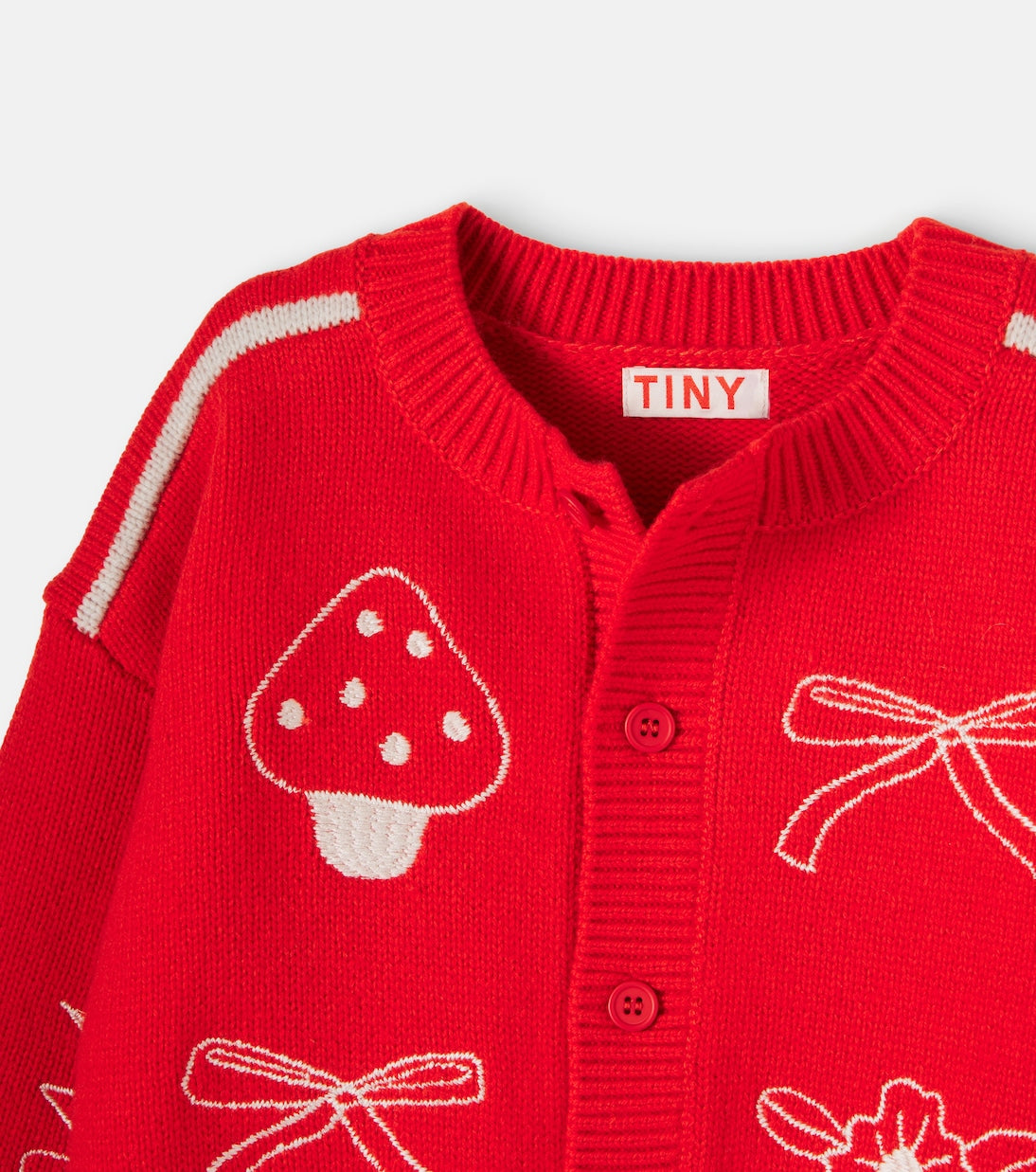 Tinycottons - Embroidered wool cardigan
