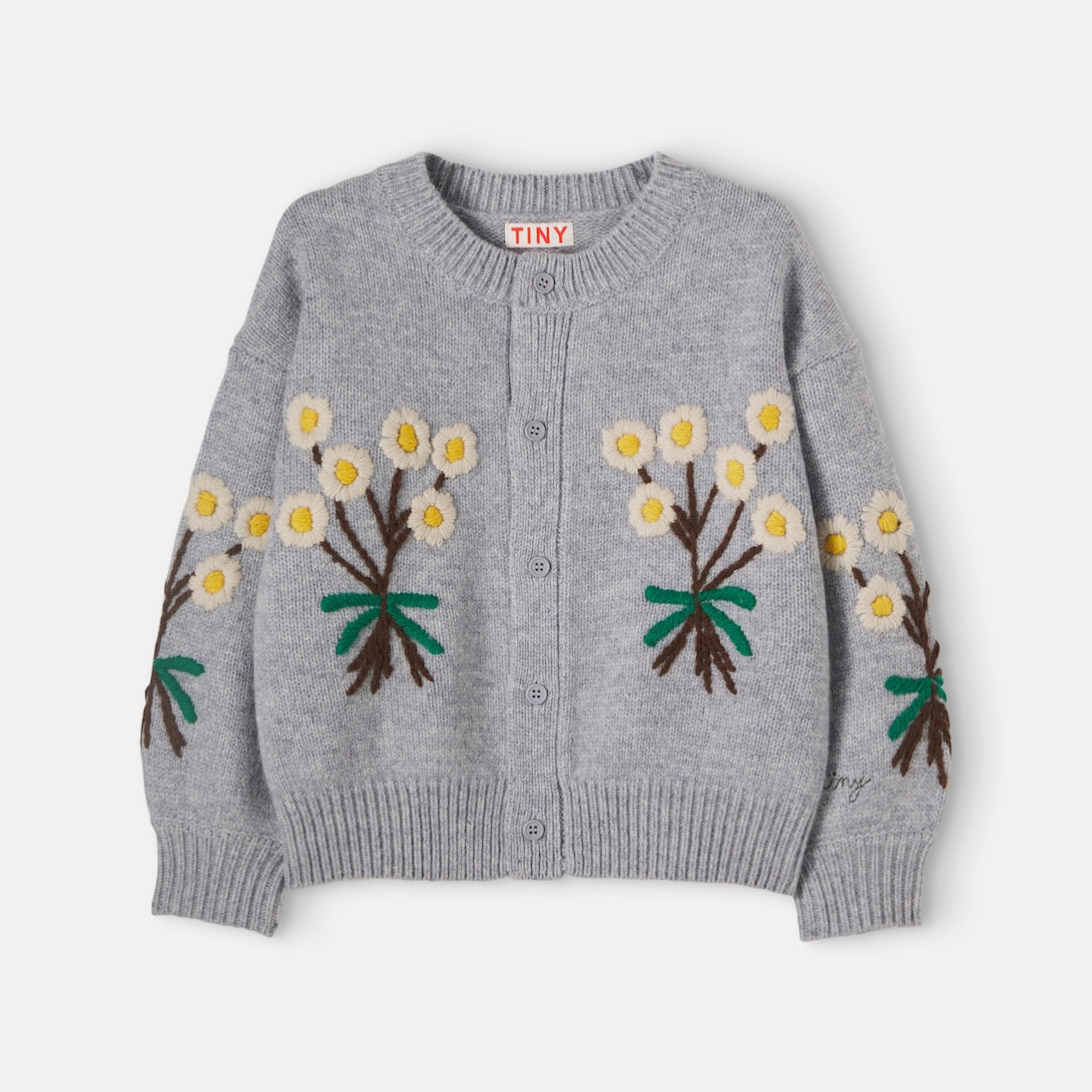 Tinycottons - Embroidered wool cardigan