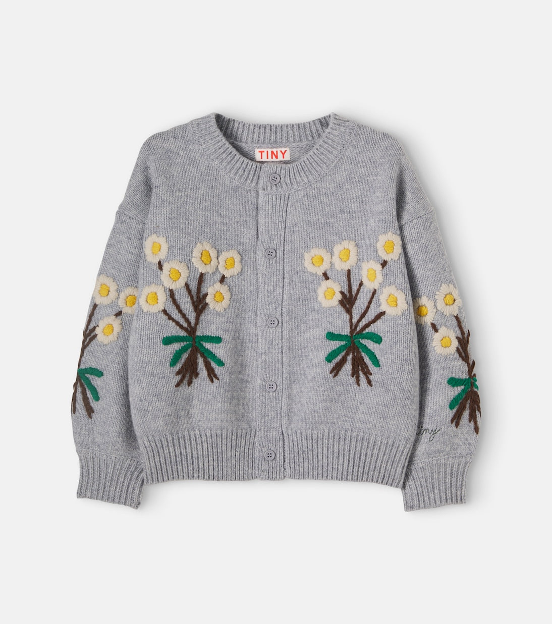 Tinycottons - Embroidered wool cardigan