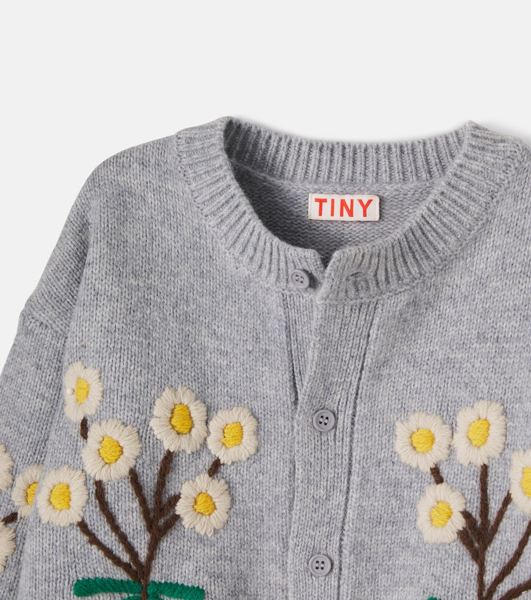 Tinycottons - Embroidered wool cardigan