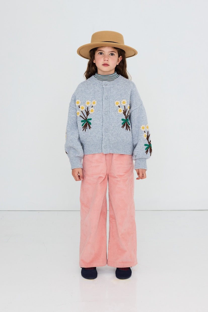 Tinycottons - Embroidered wool cardigan