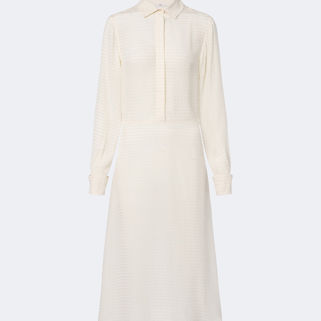Fendi - Chevron jacquard silk midi dress