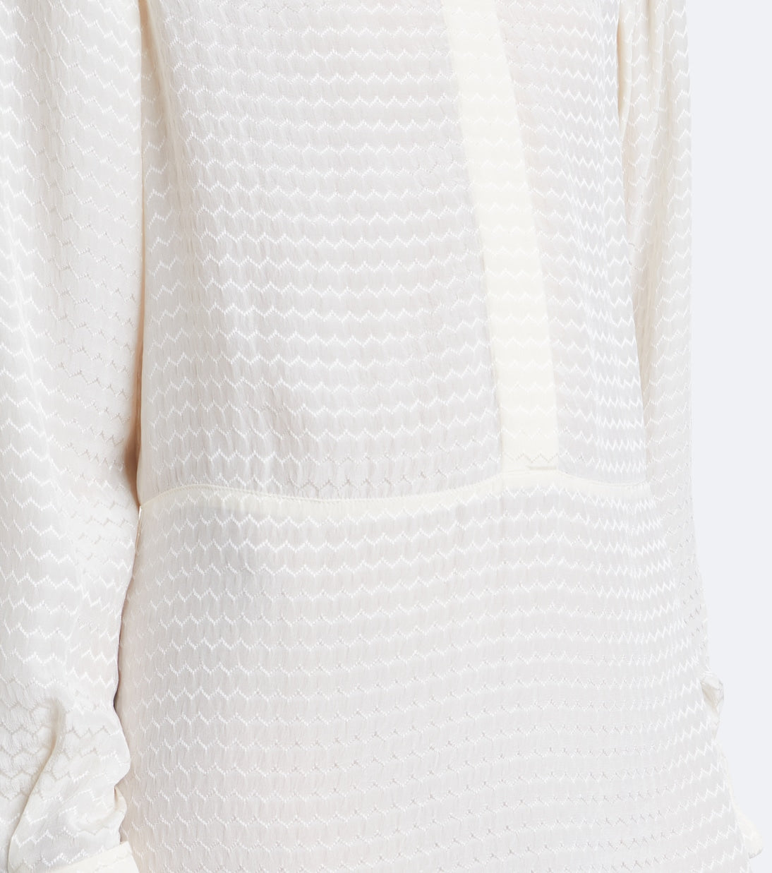 Fendi - Chevron jacquard silk midi dress