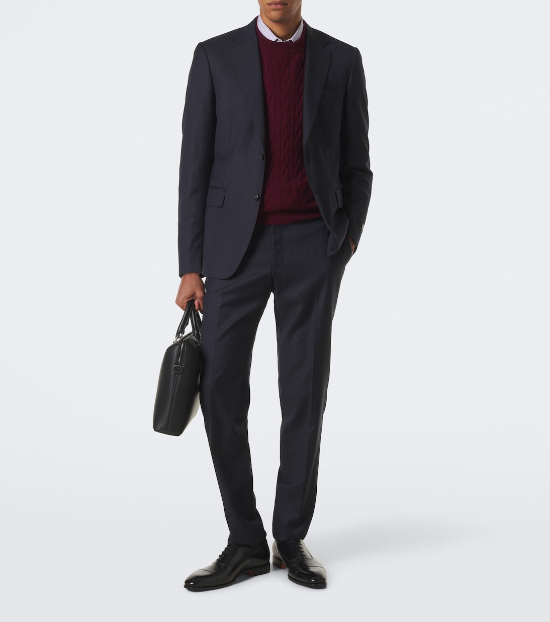Santoni - Leather Oxford shoes
