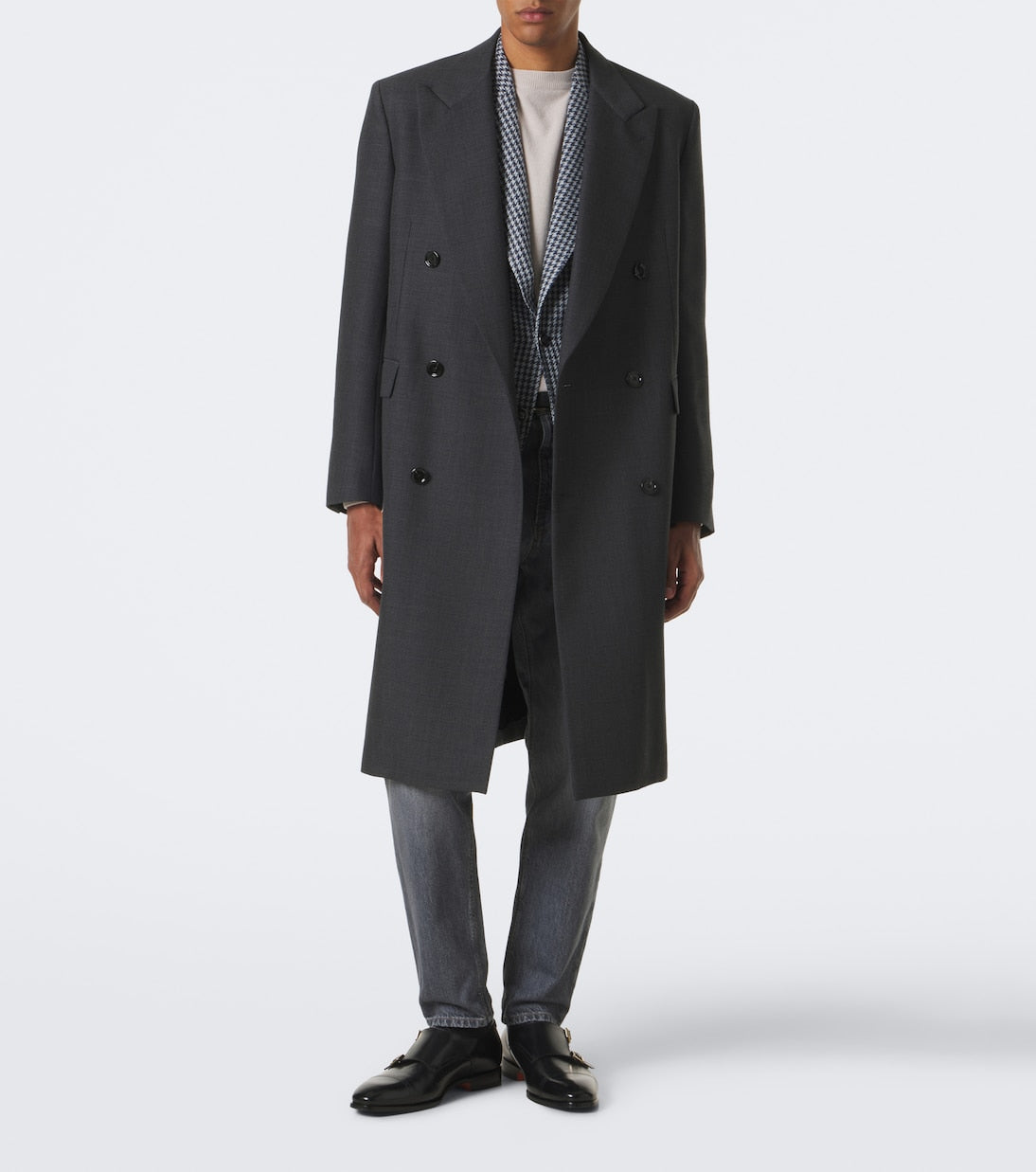 Santoni - Leather monk strap shoes