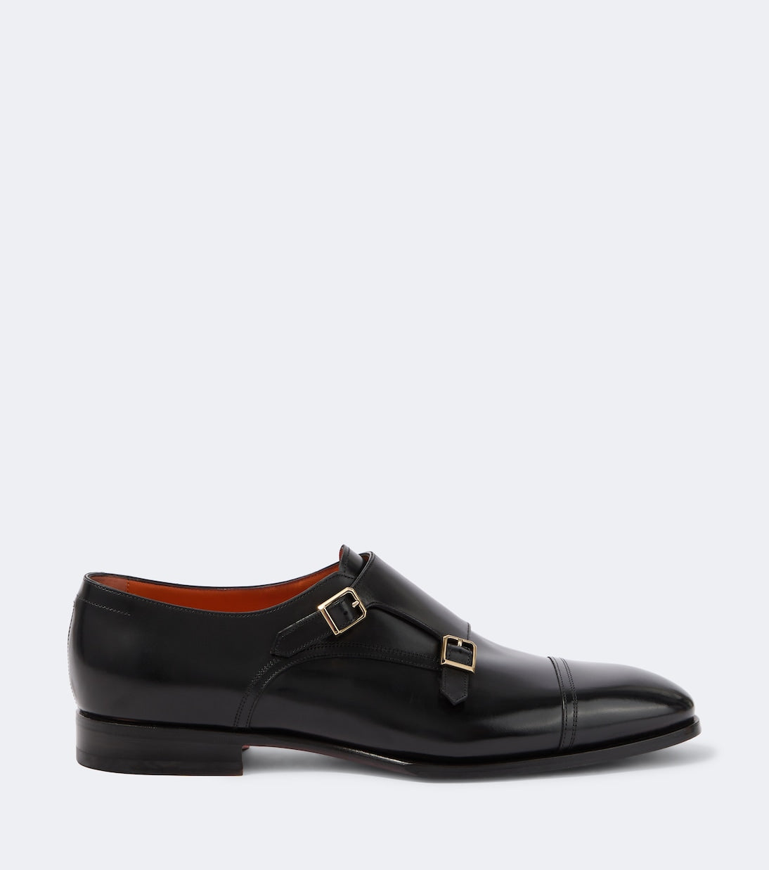 Santoni - Leather monk strap shoes