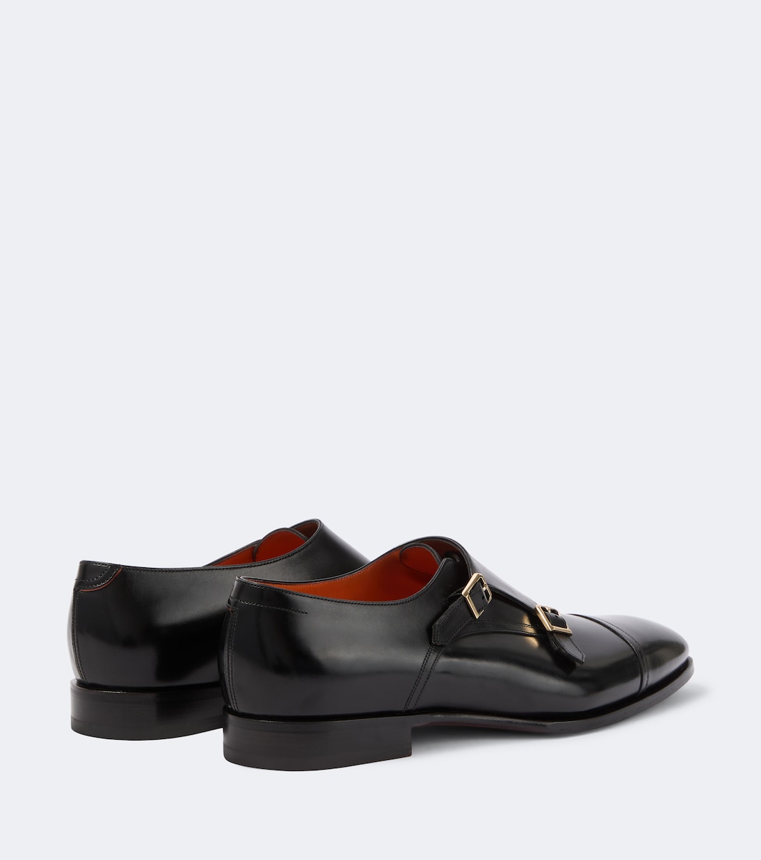 Santoni - Leather monk strap shoes