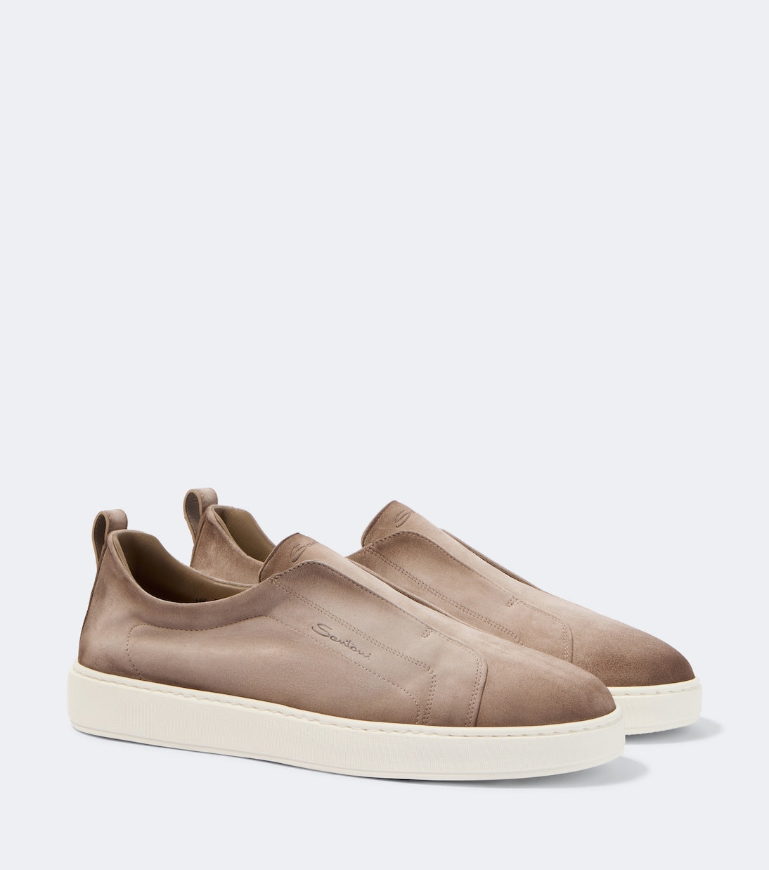 Santoni - Victory suede slip-on shoes