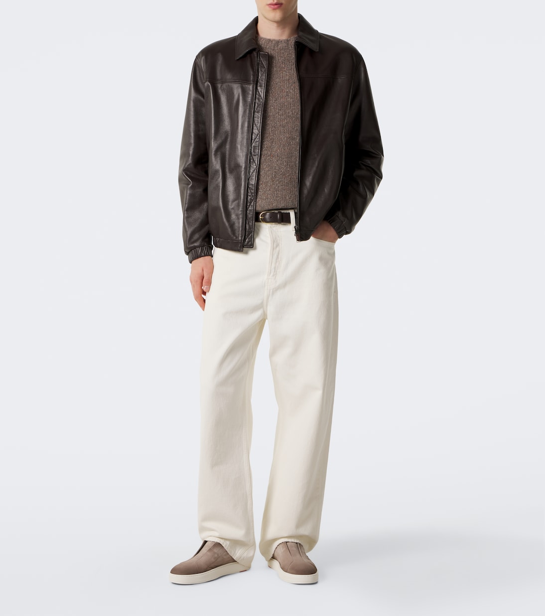 Santoni - Victory suede slip-on shoes