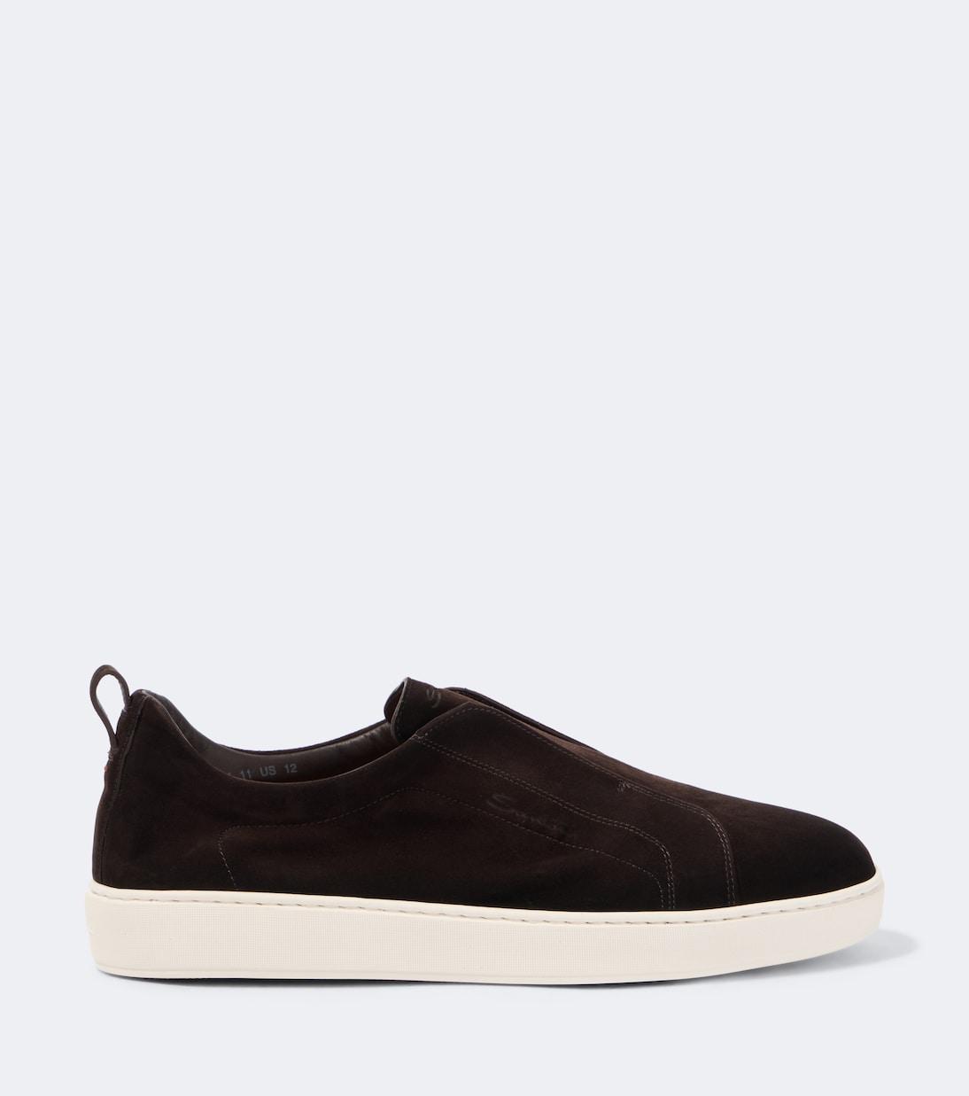 Santoni - Suede slip-on sneakers