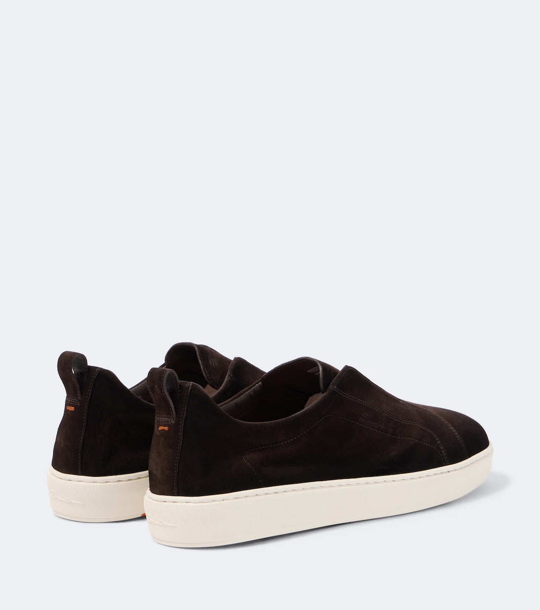 Santoni - Suede slip-on sneakers