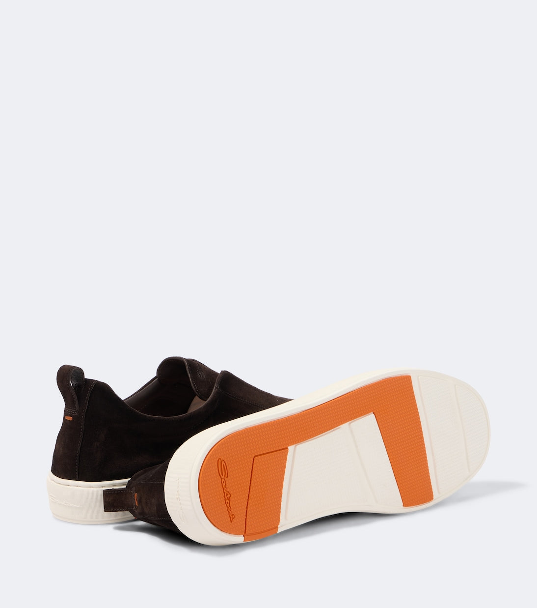 Santoni - Suede slip-on sneakers