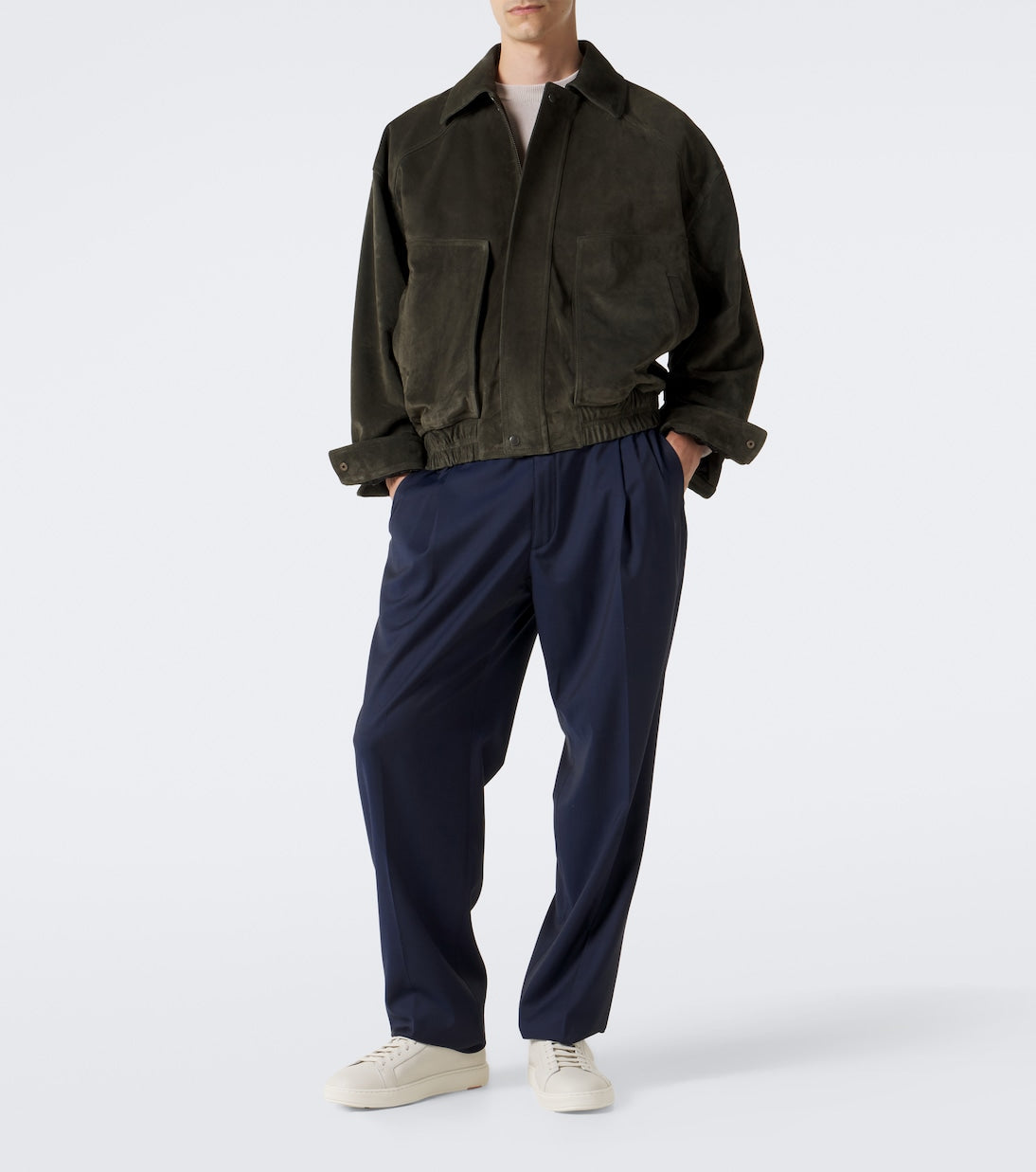 Santoni - Leather sneakers