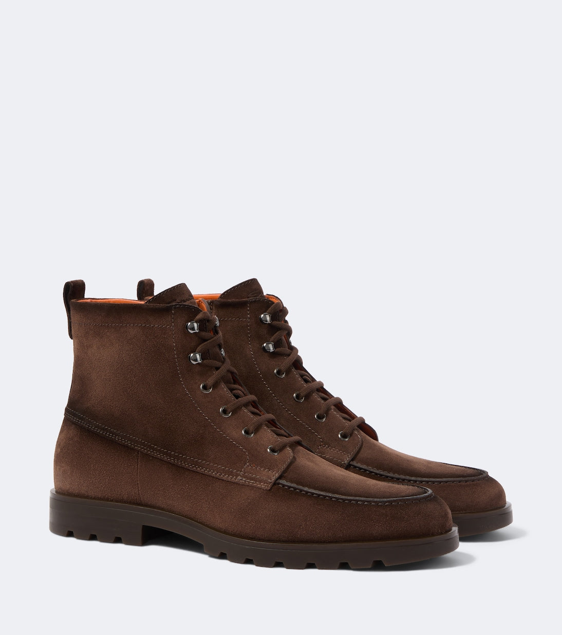 Santoni - Suede lace-up boots
