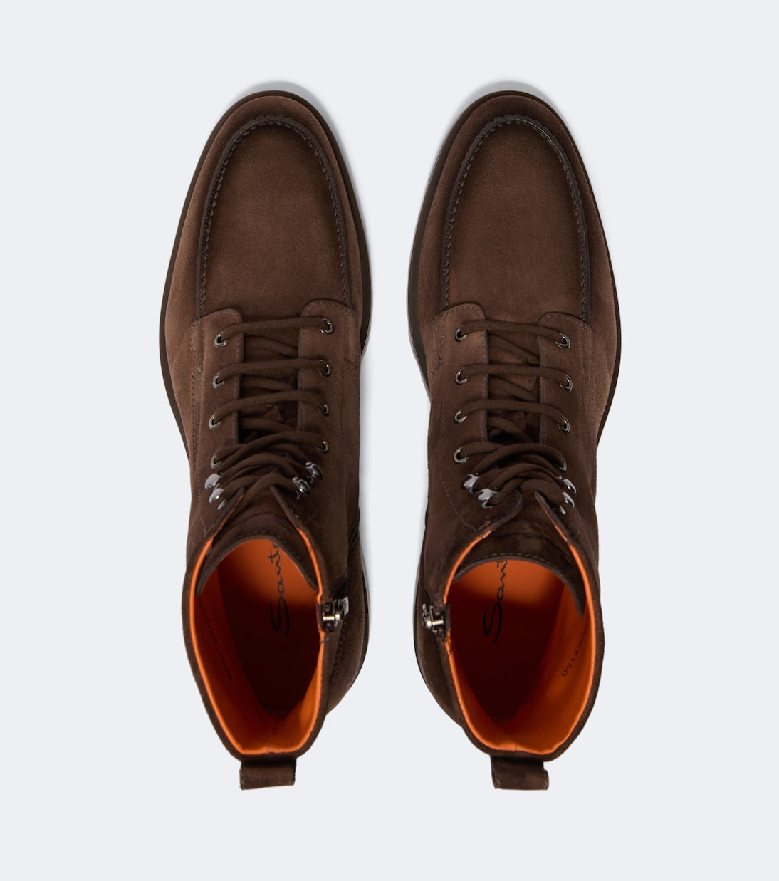 Santoni - Suede lace-up boots