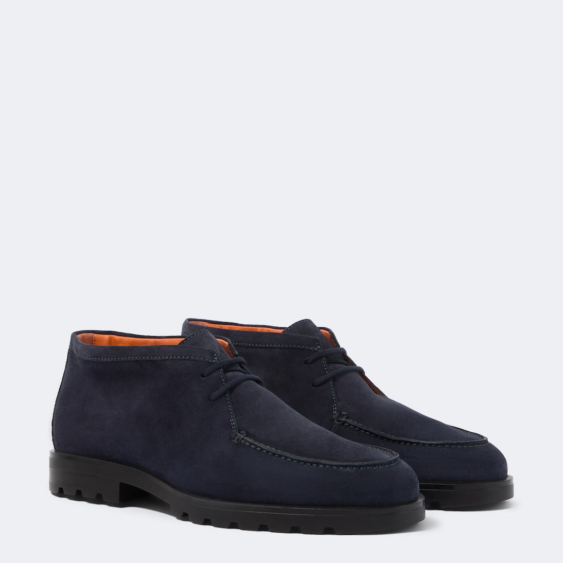 Santoni - Rock Wallabee suede boots