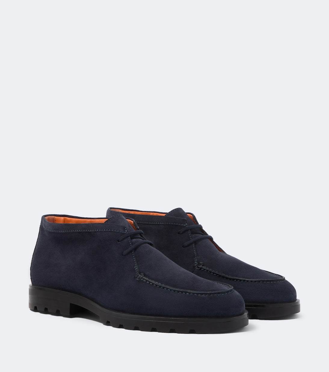 Santoni - Rock Wallabee suede boots