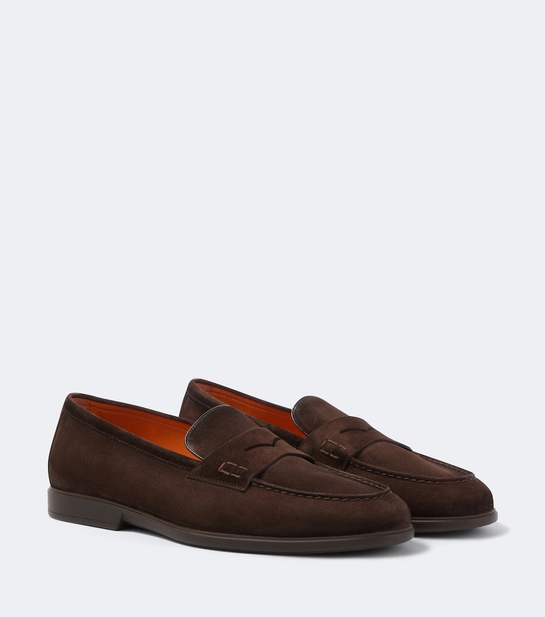 Santoni - Milo suede penny loafers