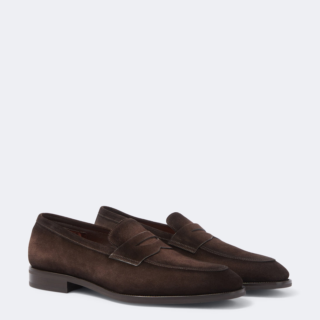 Santoni - Gregor suede penny loafers